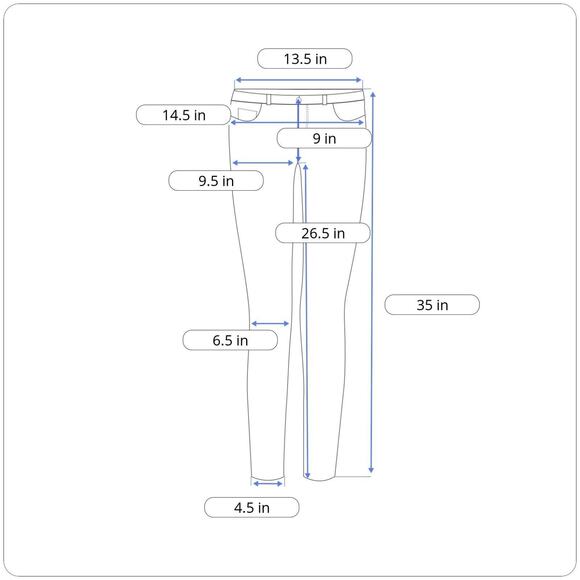 Women Jeans Social Standard Ladies Mid-Rise Stretch Ankle Skinny Jeans Size 4 Pu - Picture 2 of 4